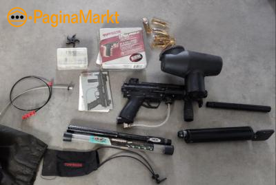 Tippmann A5 met 3 verschillende lopen en E-trigger