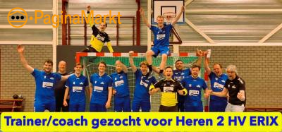 Trainer/coach voor HV ERIX Heren 2, Gld.